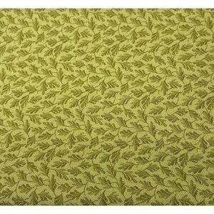 Arnolds Attic Barbara Brackman Moda Fabrics Green Cotton Fabric 1/2 yard 44"
